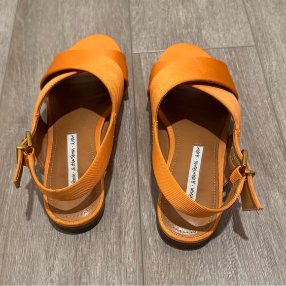 & Other Stories Criss Cross Slingback Open Toe Flat Sandals - Picture 3 of 9